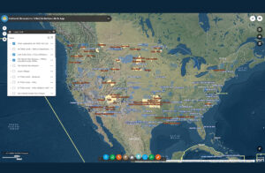 Screenshot of the Air Force Tribal Lands Viewer
